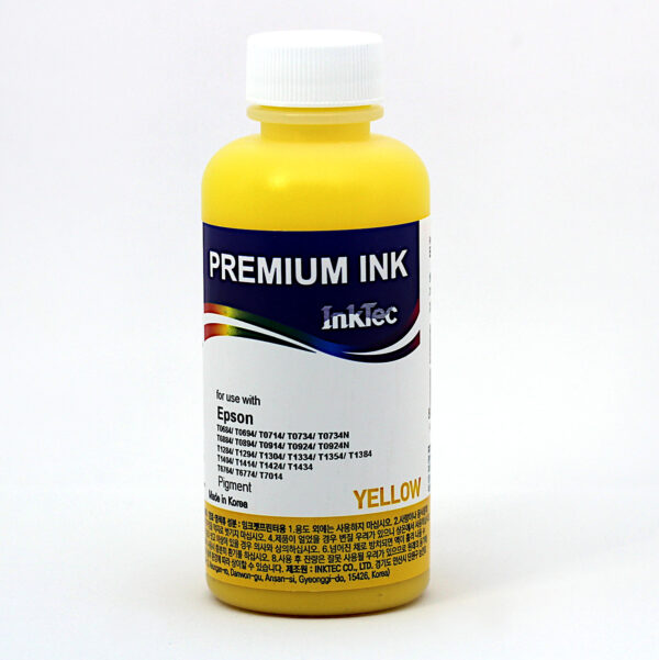 Чернила для Epson T0734/0924/1284 (100мл,yellow, Pigment) E0013-100MY InkTec