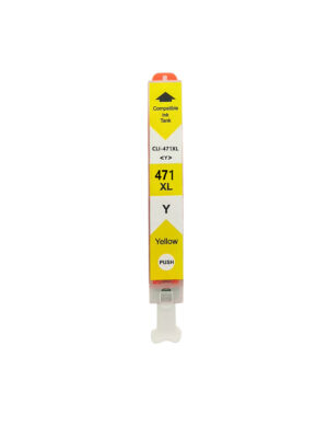 Картридж CLI-471Y XL Yellow (желтый) увеличенной емкости для принтеров Canon PIXMA TS5040, 6040, 8040, 9040 / MG5740, 6840, 7740 SuperFine