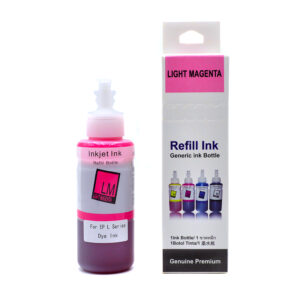 Чернила для принтера Epson, серия L, оригинальная упаковка, Light Magenta (светло-пурпурный), Dye, 100 мл