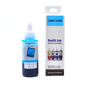 Чернила для принтера Epson, серия L, оригинальная упаковка, Light Cyan (светло-голубой), Dye, 100 мл
