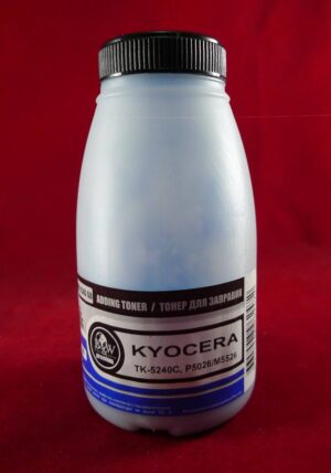 Тонер для Kyocera TK-5240C, P5026/M5526 Cyan (фл. 50г) 3K Black&White Premium фас.Россия