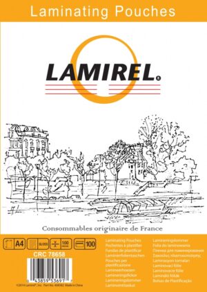 Пленка для ламинирования Lamirel, А4, 216x303 (100мкм) 100 шт.