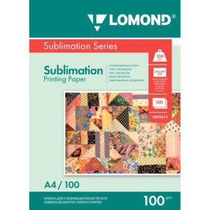 Сублимационная бумага Lomond для струйной печати, матовая, односторонняя, А4, 100 г/м2, 100 листов