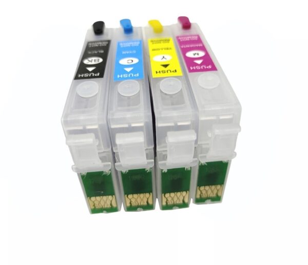 Перезаправляемые картриджи ПЗК T0921-T0924 для Epson Stylus CX4300, TX117, TX106, TX119, C91, TX109, T27, T26, C240 (БЕЗ ЧЕРНИЛ) с чипами, Inkmaster