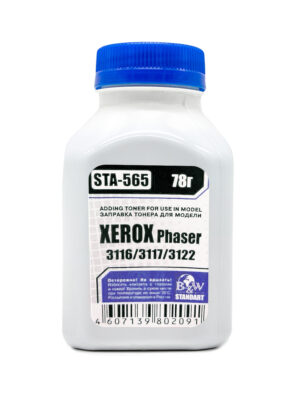 Тонер XEROX Phaser 3117 / 3116 / 3122 / PE 114 (фл. 78г) Black&White Standart фас.Россия